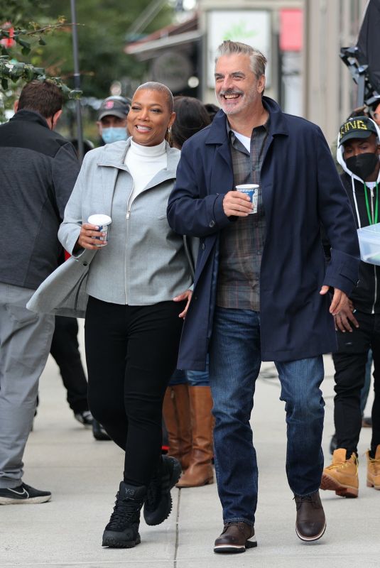 QUEEN LATIFAH on the Set of The Equalizer in Queens 10/0/2021