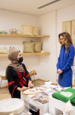 QUEEN RANIA OF JORDAN at 24th Jordan River Designs Handicrafts Exhibition Launch in Amman 10/20/2021