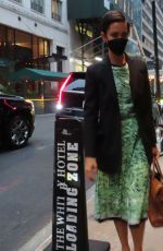 REBECCA HALL Out in New York 10/06/2021