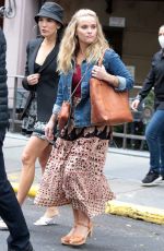 REESE WITHERSPOO and ZOE CHAO on the Set of Your Place or Mine in New York 10/05/2021