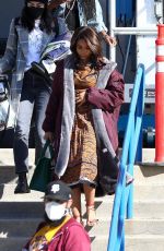 REGINA HALL on the Set of Me Time in Los Angeles 10/26/2021