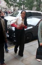 REGINA KING Arrives at Her Hotel in London 10/07/2021