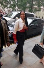 REGINA KING Arrives at Her Hotel in London 10/07/2021