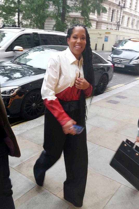 REGINA KING Arrives at Her Hotel in London 10/07/2021
