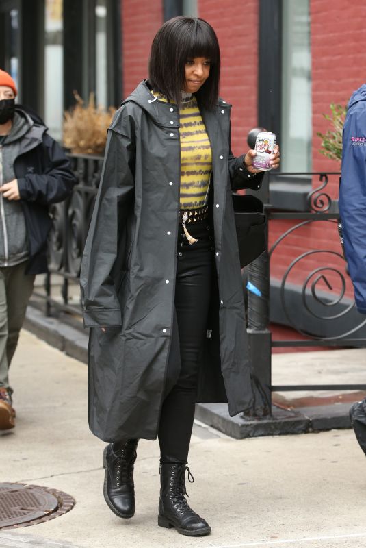 RENEE ELISE GOLDSBERRY Out and About in New York 10/26/2021