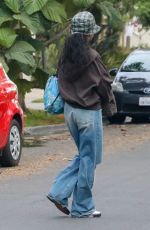 RIHANNA Leaves Her Home in Los Angeles 10/07/2021