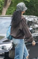 RIHANNA Leaves Her Home in Los Angeles 10/07/2021