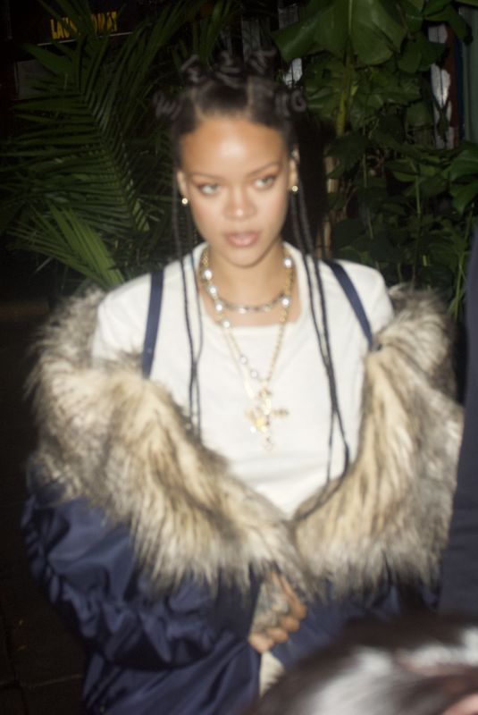 RIHANNA Out for Dinner at Carbone in New York 10/30/2021