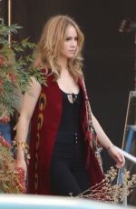 RILEY KEOUGH and SUKI WATERHOUSE on the Set of Daisy Jones & The Six at Glendale City Jail 10/15/2021