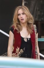 RILEY KEOUGH and SUKI WATERHOUSE on the Set of Daisy Jones & The Six at Glendale City Jail 10/15/2021