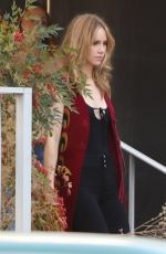 RILEY KEOUGH and SUKI WATERHOUSE on the Set of Daisy Jones & The Six at Glendale City Jail 10/15/2021