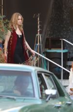 RILEY KEOUGH and SUKI WATERHOUSE on the Set of Daisy Jones & The Six at Glendale City Jail 10/15/2021