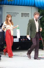 RILEY KEOUGH on the Set of Daisy Jones & The Six in Los Angeles 10/07/2021
