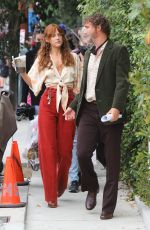 RILEY KEOUGH on the Set of Daisy Jones & The Six in Los Angeles 10/07/2021