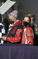 RITA ORA and Taika Waititi Arrives at The Rolling Stones Concert in Los Angeles 10/14/2021
