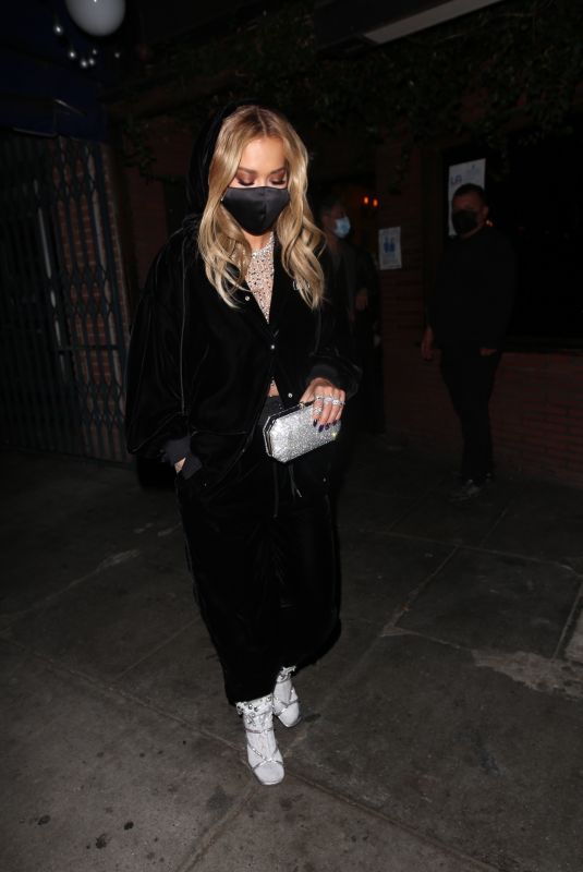 RITA ORA at La Poubelle Bistro in Los Angeles 10/21/2021