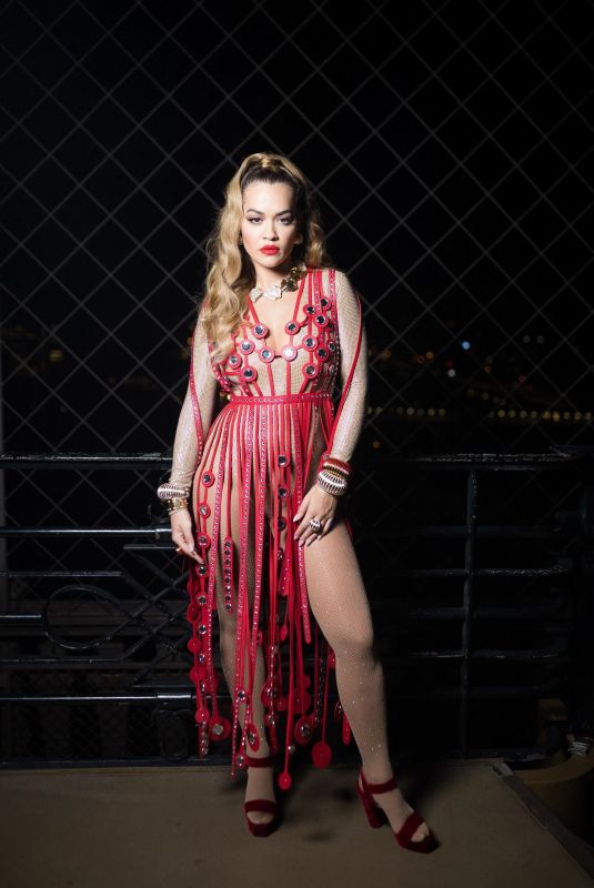 RITA ORA Behind the Scenes at Eiffel Tower for Lanvin in Paris 09/30/2021