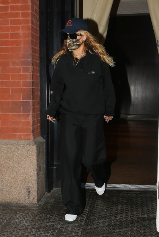 RITA ORA Leaves Mercer Hotel in New York 09/30/2021