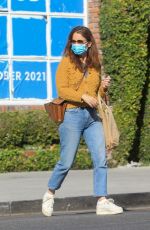 ROBIN TUNNEY Out Shopping on Melrose Place in West Hollywood 10/18/2021