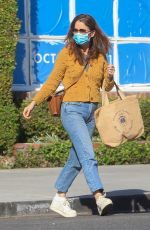 ROBIN TUNNEY Out Shopping on Melrose Place in West Hollywood 10/18/2021