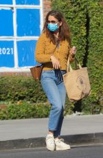 ROBIN TUNNEY Out Shopping on Melrose Place in West Hollywood 10/18/2021