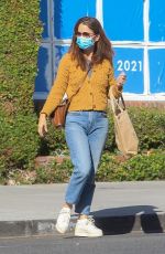 ROBIN TUNNEY Out Shopping on Melrose Place in West Hollywood 10/18/2021