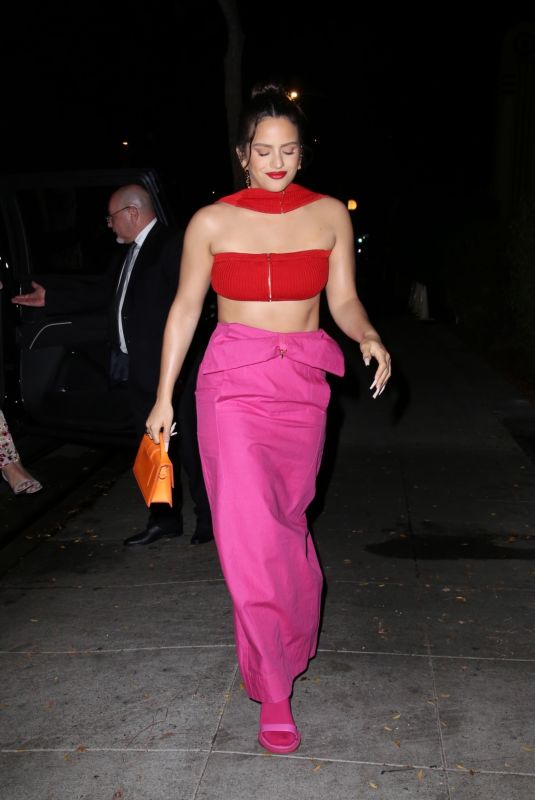 ROSALIA Arrives at Launch of Her MAC Collaboration at Delilah in West Hollywood 10/04/2021