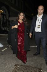 SALMA HAYEK Arrives at Her Hotel in London 10/27/2021