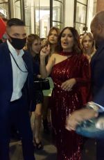 SALMA HAYEK Arrives at Her Hotel in London 10/27/2021