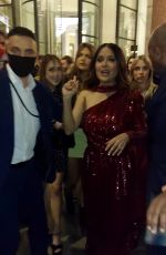 SALMA HAYEK Arrives at Her Hotel in London 10/27/2021