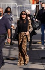 SALMA HAYEK Arrives at Jimmy Kimmel Live in Hollywood 10/14/2021