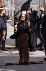SALMA HAYEK Arrives at Jimmy Kimmel Live in Hollywood 10/14/2021