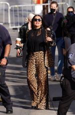SALMA HAYEK Arrives at Jimmy Kimmel Live in Hollywood 10/14/2021