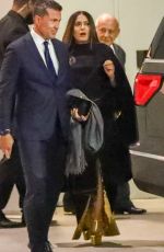 SALMA HAYEK Leaves Eternals Premiere Afterparty in Hollywood 10/18/2021