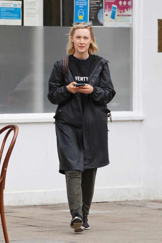 SAOIRSE RONAN Out and About in London 09/30/2021