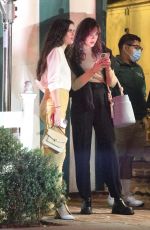 SARA SAMPAIO Out for Dinner with a Friend at San Vicente Bungalows in Hollywood 10/21/2021