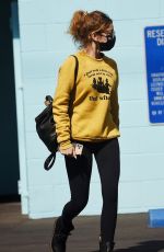 SARAH HYLAND Out and About in Los Angeles 10/04/2021