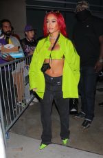 SAWEETIE Arrives at Los Angeles Lakers Basketball Game 10/19/2021