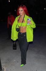 SAWEETIE Arrives at Los Angeles Lakers Basketball Game 10/19/2021