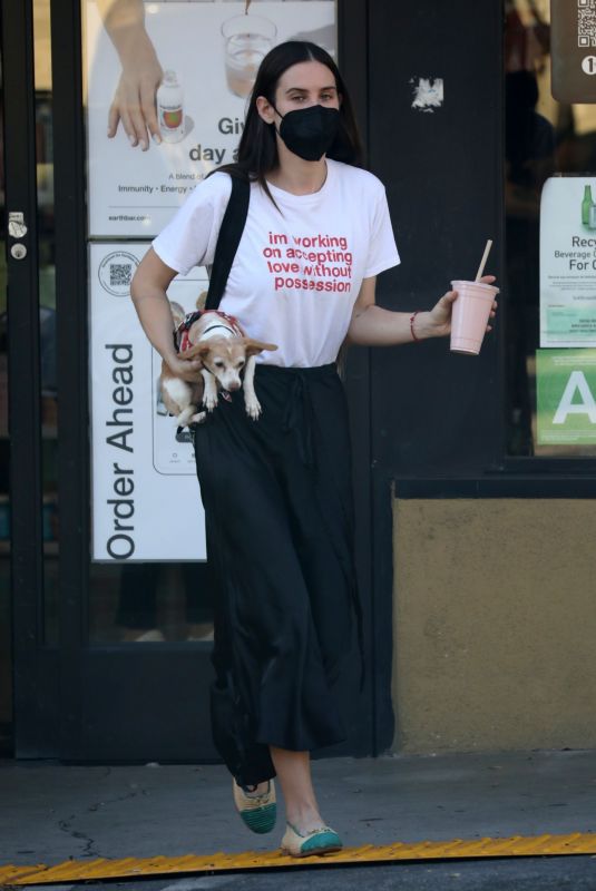 SCOUT WILLIS Out with Her Dog in West Hollywood 10/27/2021