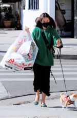 SCOUT WILLIS Shopping at Art Supply Store with Her Dog in Los Angeles 10/27/2021