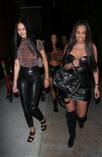 SHANINA SHAIK and BIANCA ROCCISANO Out for Dinner at TAO in Hollywood 10/16/2021