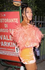 SHANTEL JACKSON Out for Dinner at Giorgio Baldi in Santa Monica 10/09/2021