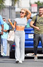 SHARNA BURGESS and Brian Austin Green Leaves DWTS Rehearsals in Los Angeles 09/29/2021