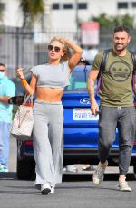 SHARNA BURGESS and Brian Austin Green Leaves DWTS Rehearsals in Los Angeles 09/29/2021