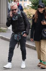 SHARON FONSECA and Gianluca Vacchi Out in Milan 10/25/2021