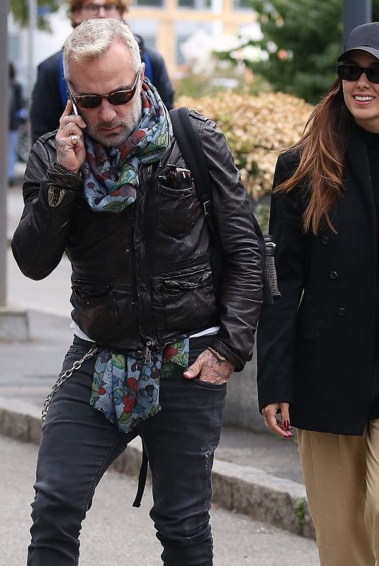 SHARON FONSECA and Gianluca Vacchi Out in Milan 10/25/2021