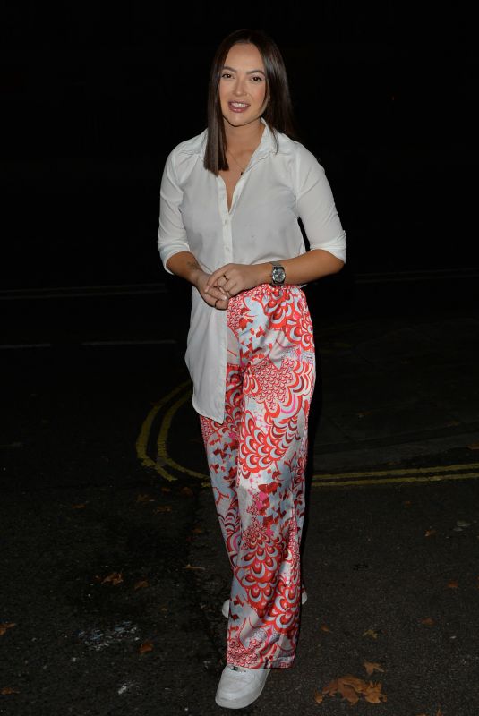 SHARON GAFFKA Night Out in London 10/09/2021