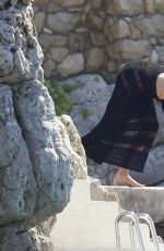 SHARON STONE at a Photoshoot in Southern France 10/02/2021