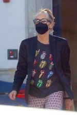 SHARON STONE Out Sshopping in Beverly Hills 10/15/2021